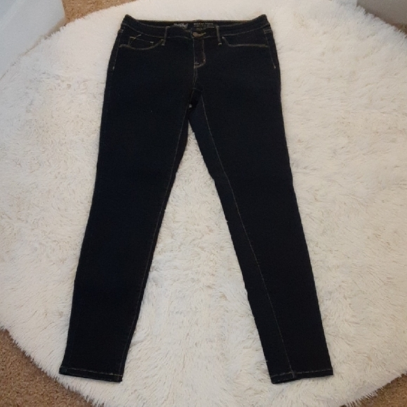 Mossimo Supply Co. Women's Mid-Rise Jegging - Dark Blue - Picture 3 of 4